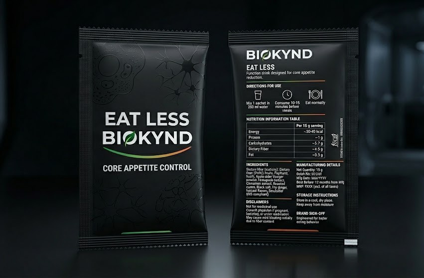 BIOKYND EAT LESS packaging