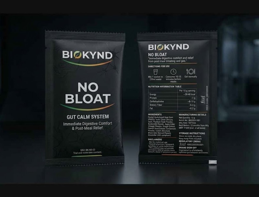 BIOKYND NO BLOAT packaging