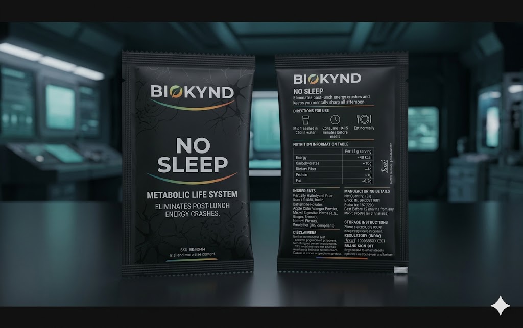 BIOKYND NO SLEEP packaging